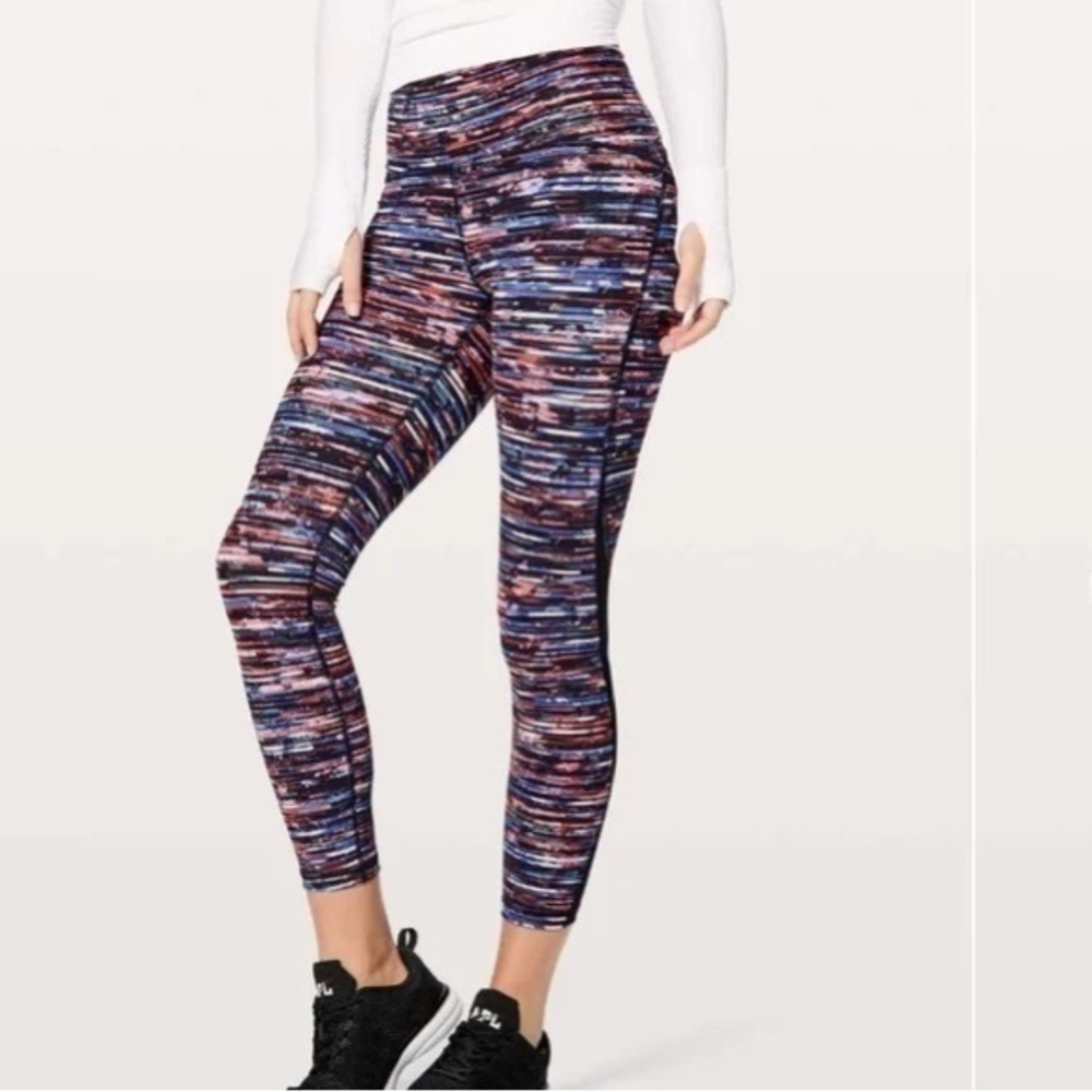 Lululemon Train Times High Waisted 7/8 Leggings Tights size 2